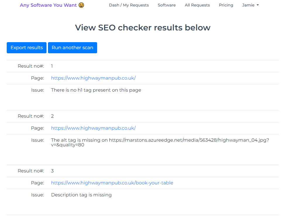 free SEO Checker 7.5